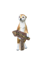 MEERKAT STATUE WELCOME GARDEN ANIMAL GARDEN ORNAMENT SCULPTURE HOME DECOR