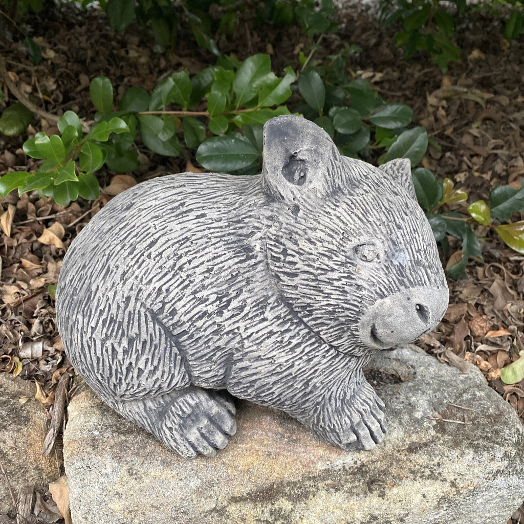 Australian Wombat Statue Ornament Animal Concrete Cement Garden Australian Made