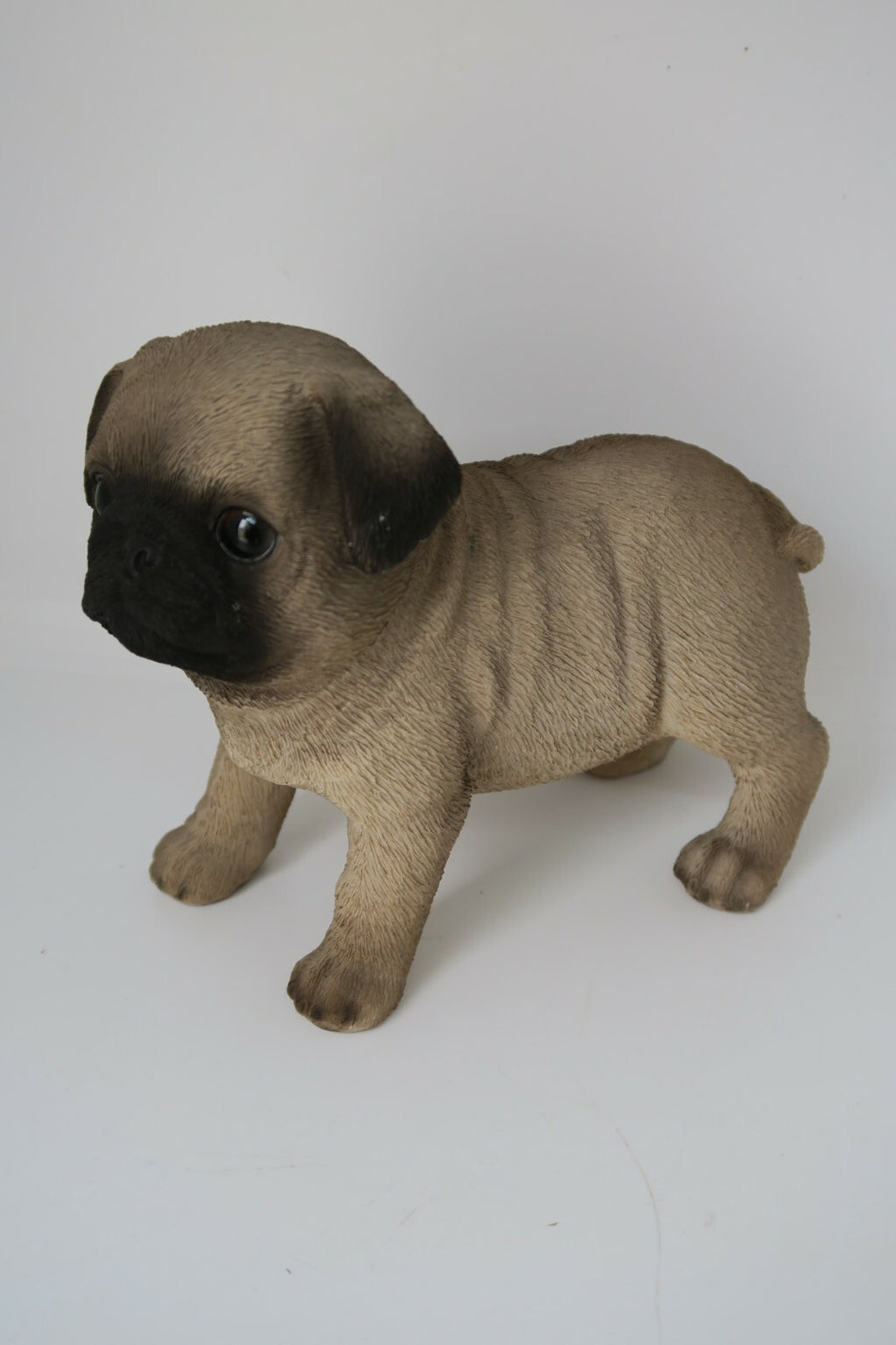 MINI PUG  DOG STANDING ANIMAL GARDEN STATUE ORNAMENT FIGURINE GIFT