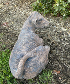 Cow Calf Statue Ornament Farm Animal Concrete Large Garden Australian Made Brown