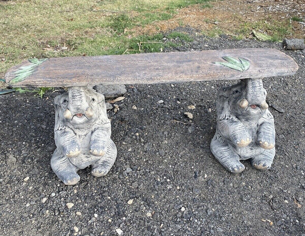 Elephant Outdoor Bench Seat -Pick up only