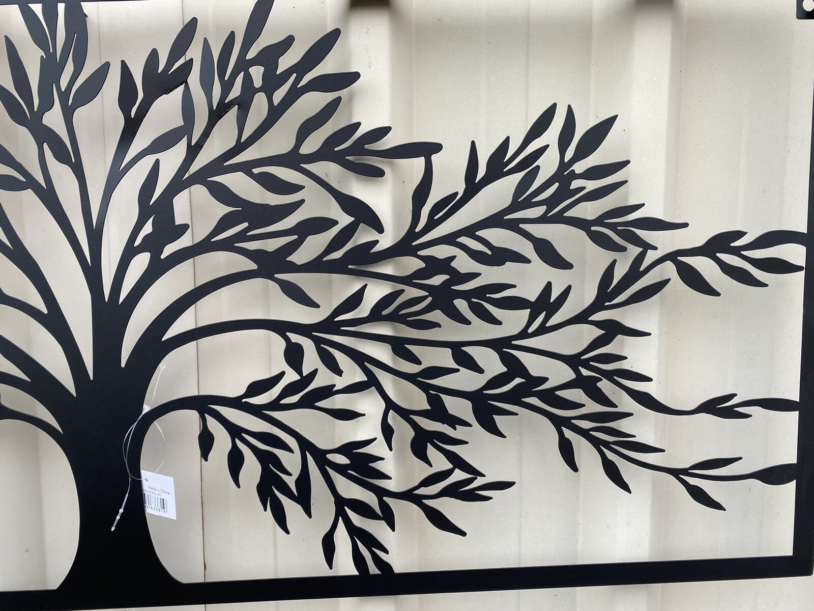 Tree of Life Metal Hanging Wall Art 99 X 42cm  Rustic Sculpture Home Garden