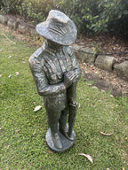 ANZAC Soldier Statue Garden Memorial – WW1 Digger Military Tribute Ornament