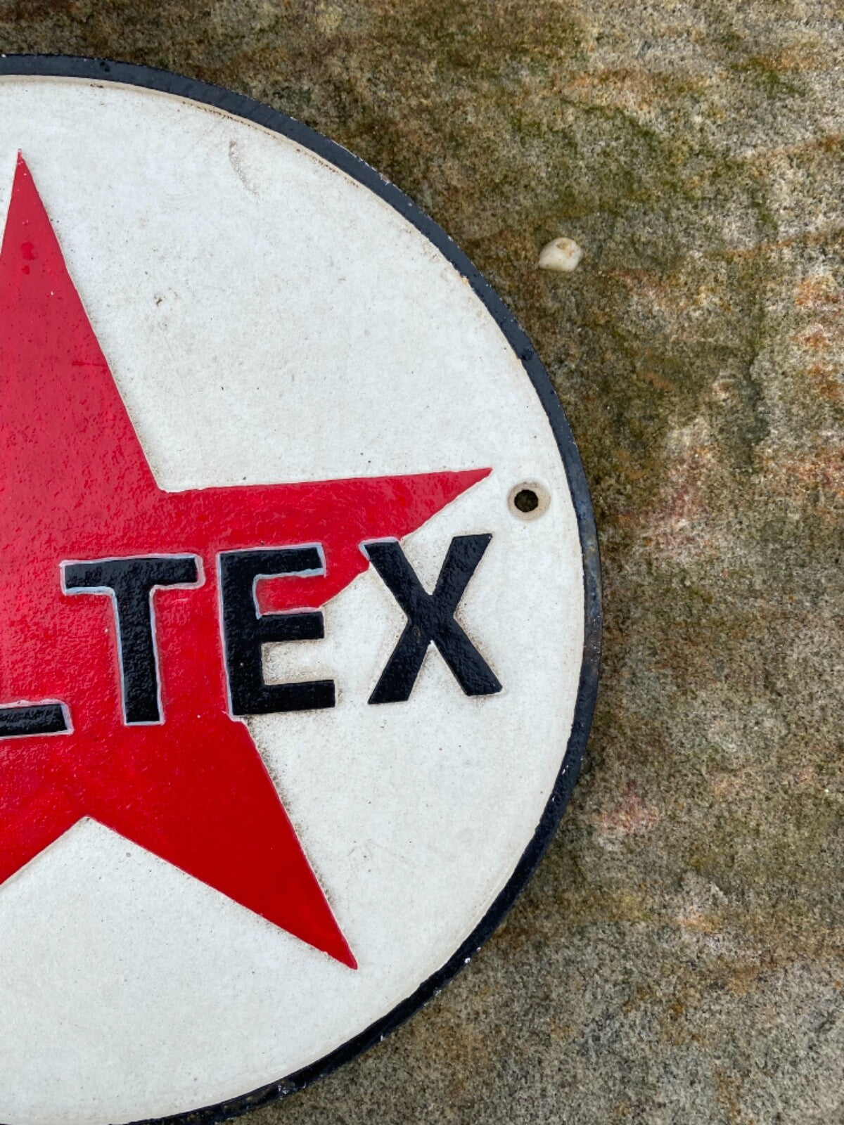 Caltex  Iron Sign Retro Man Cave Shed Garage Reproduction 25 cm