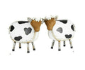 Cow Statue Metal Garden Ornament Home Decor Sculpture Farm Animals