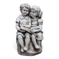 Children Reading Book Statue Garden Ornament 62cm