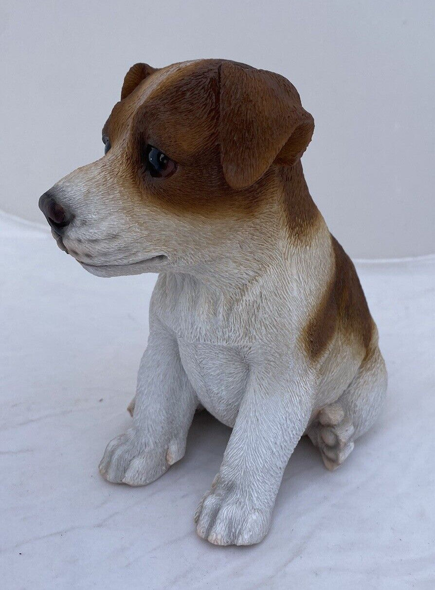 JACK RUSSELL STATUE PUPPY DOG MEMORIAL ANIMAL GARDEN ORNAMENT SCULPTURE
