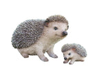 PORCUPINE WITH BABY ANIMAL GARDEN STATUE ORNAMENT FIGURINE
