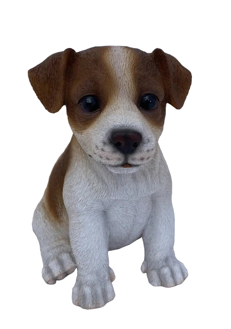 JACK RUSSELL STATUE PUPPY DOG MEMORIAL ANIMAL GARDEN ORNAMENT SCULPTURE