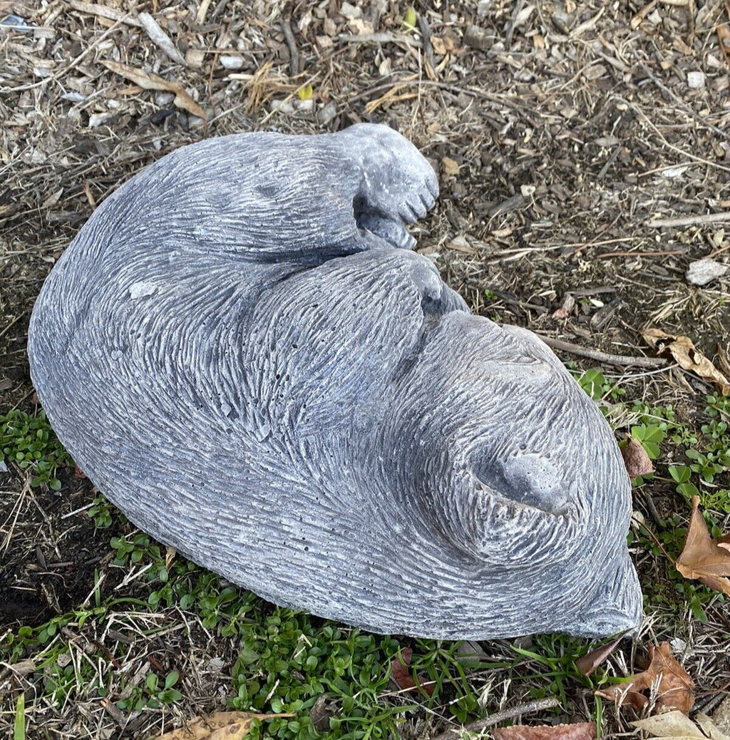 Australian Wombat Asleep Statue Ornament Animal Concrete Garden Australian Made