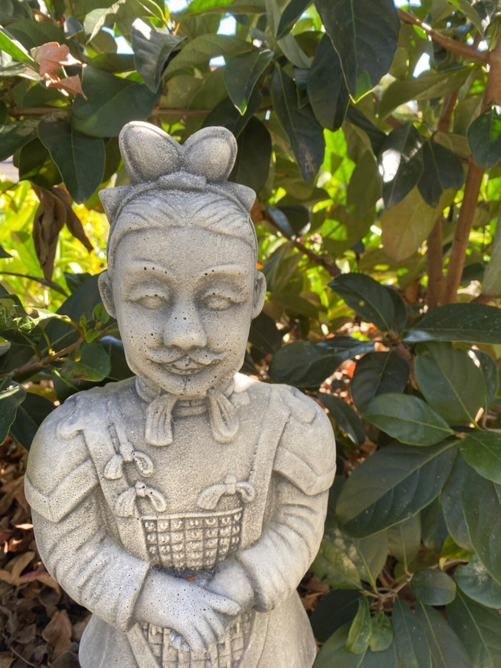 Chinese Warrior Statue Concrete Cement Garden Statue Australian Made 57cm high