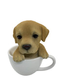 LABRADOR TEACUP PUPPY GIUDE DOG ANIMAL GARDEN STATUE ORNAMENT MEMORIAL