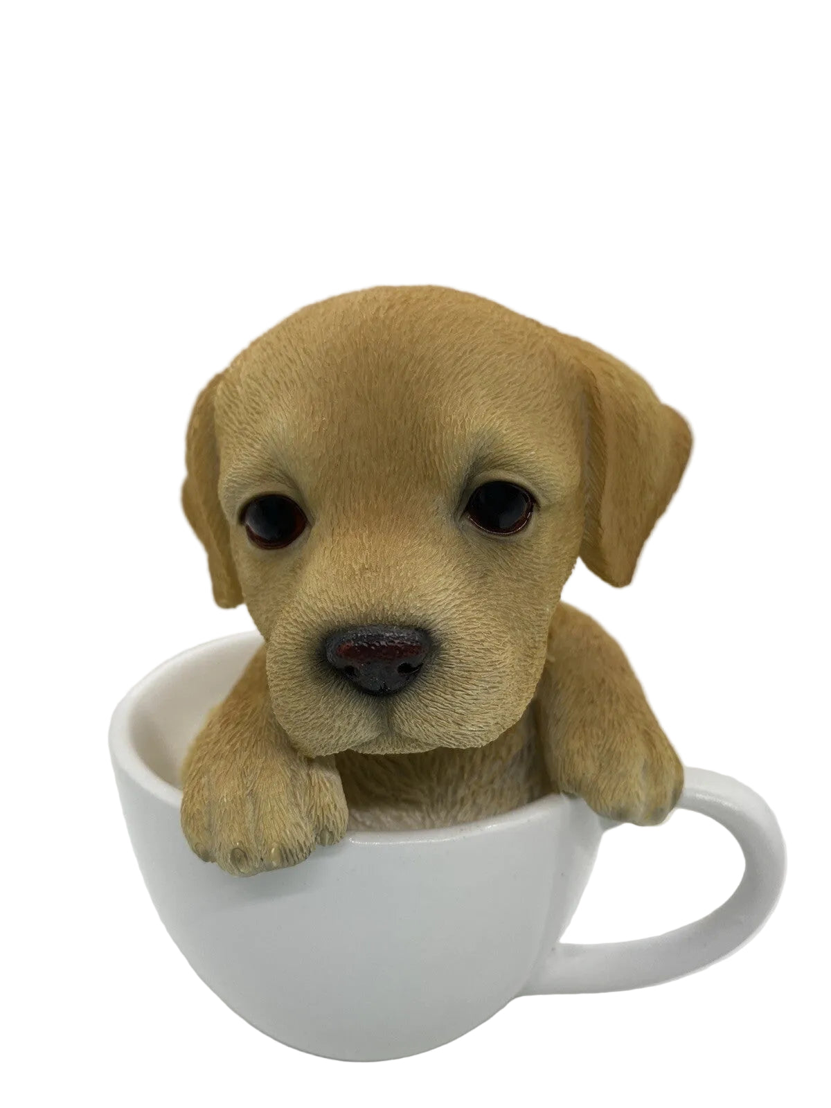 LABRADOR TEACUP PUPPY GIUDE DOG ANIMAL GARDEN STATUE ORNAMENT MEMORIAL