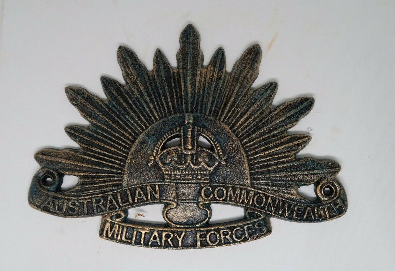 Australian Commonwealth Military Forces Cast Iron Hanging Sign Reproduction