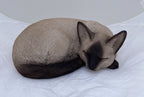 Siamese Chocolate Point Cat Kitten Garden Statue  Figurine Statue Home Decor