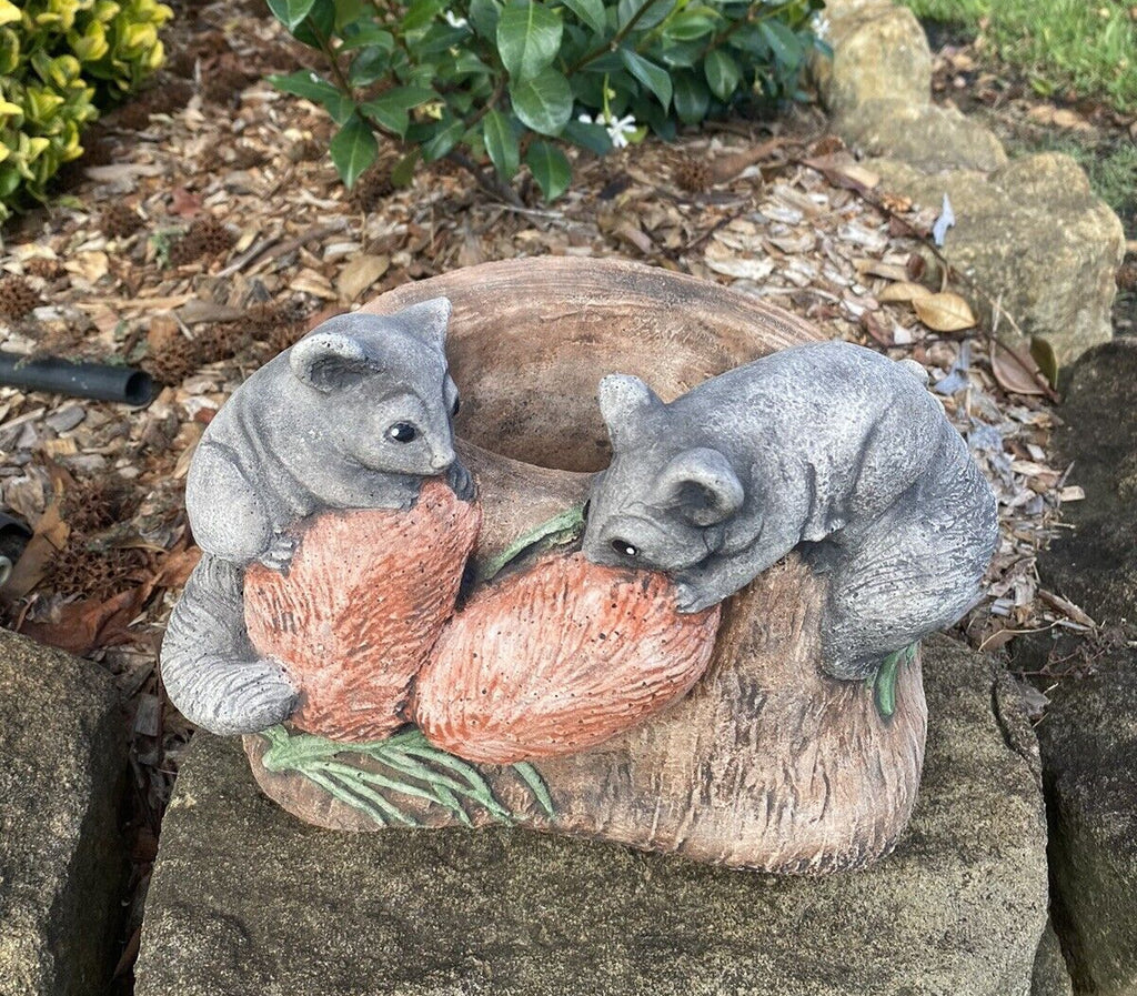 Possum Planter Garden Concrete Cement Garden Statue Australian Made