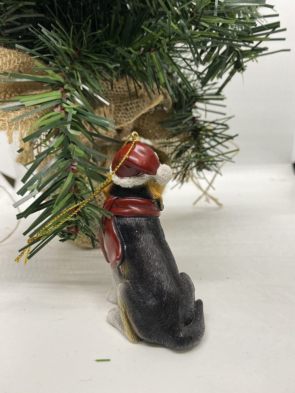 2 x Beagle Dog Puppy Christmas Xmas Tree Decoration Statue Home Decor