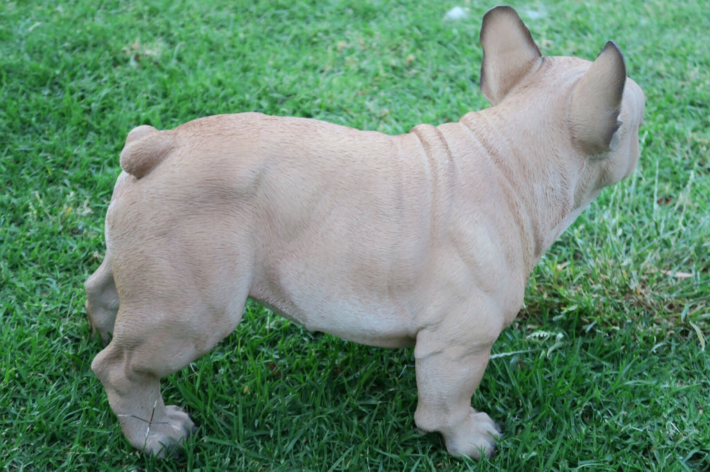 French Bulldog Statue Dog Doggy Memorial Ornament Frenchie Home Decor Brown