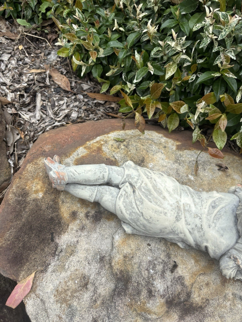 Girl Reading A Book Statue Ornament Concrete Garden Australian Made