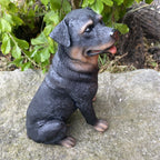 ROTTI ROTTWEILER STATUE PUPPY MEMORIAL ANIMAL GARDEN ORNAMENT SCULPTURES