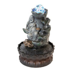 HAPPY BUDDHA  DRIFT WATER FEATURE FOUNTAIN INDOOR OUTDOOR BENCH TOP HOME DECOR