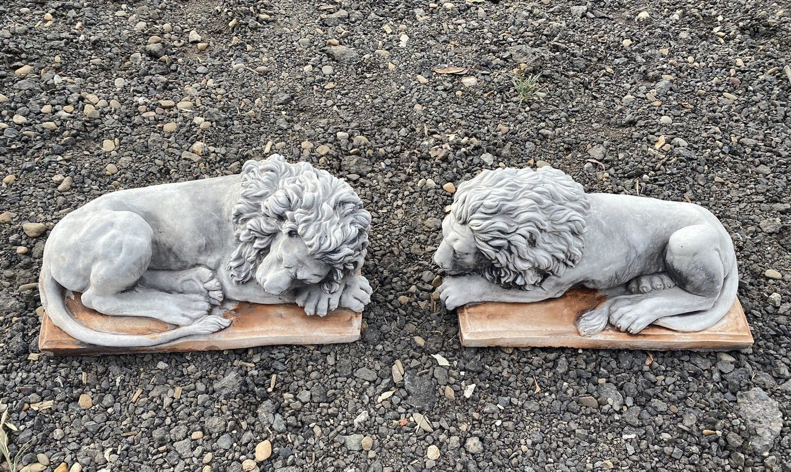 Guardian Lion Pair Statue Concrete Cement Garden Statue Australian Made