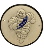 Michelin Tyre Man Cast Iron Circle Sign Plaque Man Cave Bar Pub  Garage Vintage