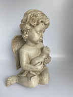 CAT MEMORIAL STATUE DOG PUPPY WITH WINGS PLAQUE  ORNAMENT