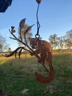 Possum Silhouette Rust Corten Steel Metal Garden Wall Art Hanging  Home 28cm H