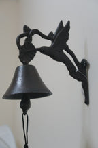 Cast Iron Antique Humming Bird Door Bell Bracket Wall Mounted Doorbell Garden