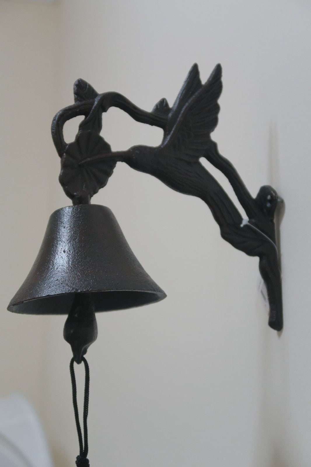 Cast Iron Antique Humming Bird Door Bell Bracket Wall Mounted Doorbell Garden