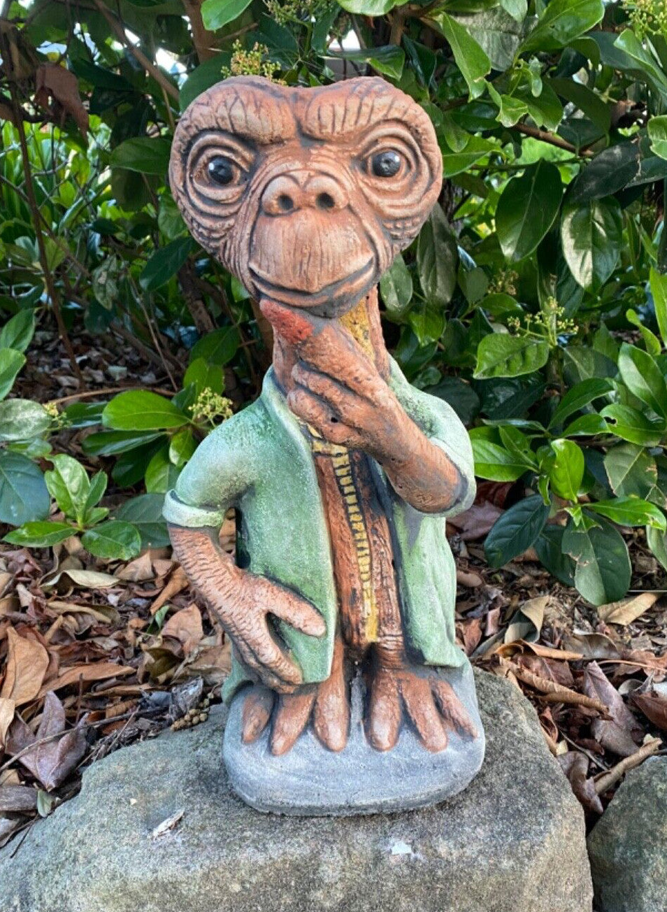 E T Phone Home Garden Statue Ornament Animal Concrete Cement Australian Made