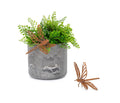 Dragonfly Corten Statue Garden Pot Sitters Sitter Hanger Ornament Small Set of 2