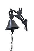 Cast Iron Antique Humming Bird Door Bell Bracket Wall Mounted Doorbell Garden