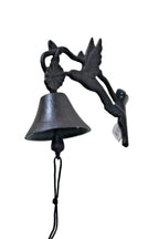 Cast Iron Antique Humming Bird Door Bell Bracket Wall Mounted Doorbell Garden