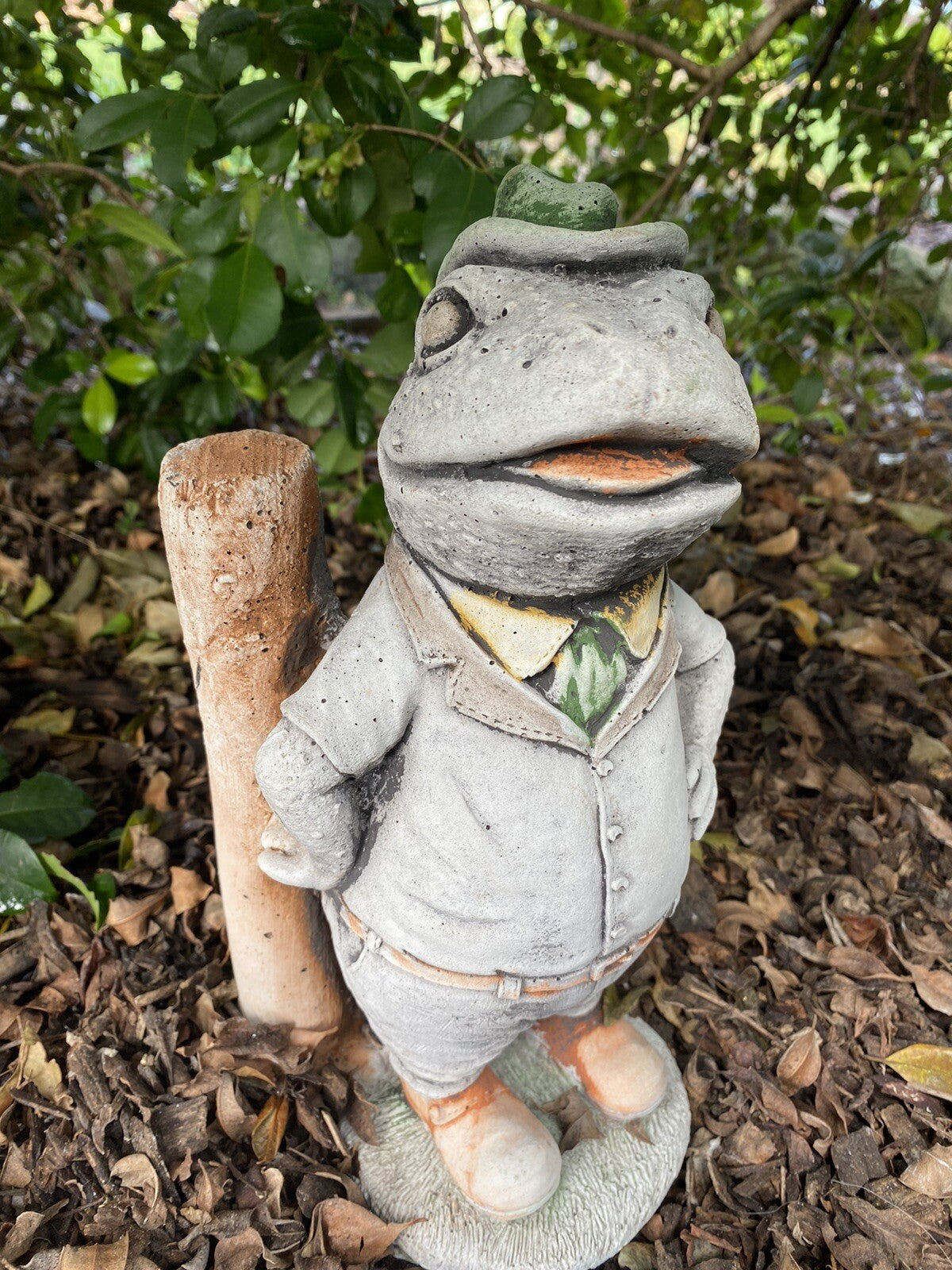 Willow frog Mr Fisher Animal Concrete Cement Garden Statue Australian Made