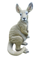 KANGAROO WITH JOEY ANIMAL GARDEN STATUE ORNAMENT SCULPTURE HOME DECOR 55cm
