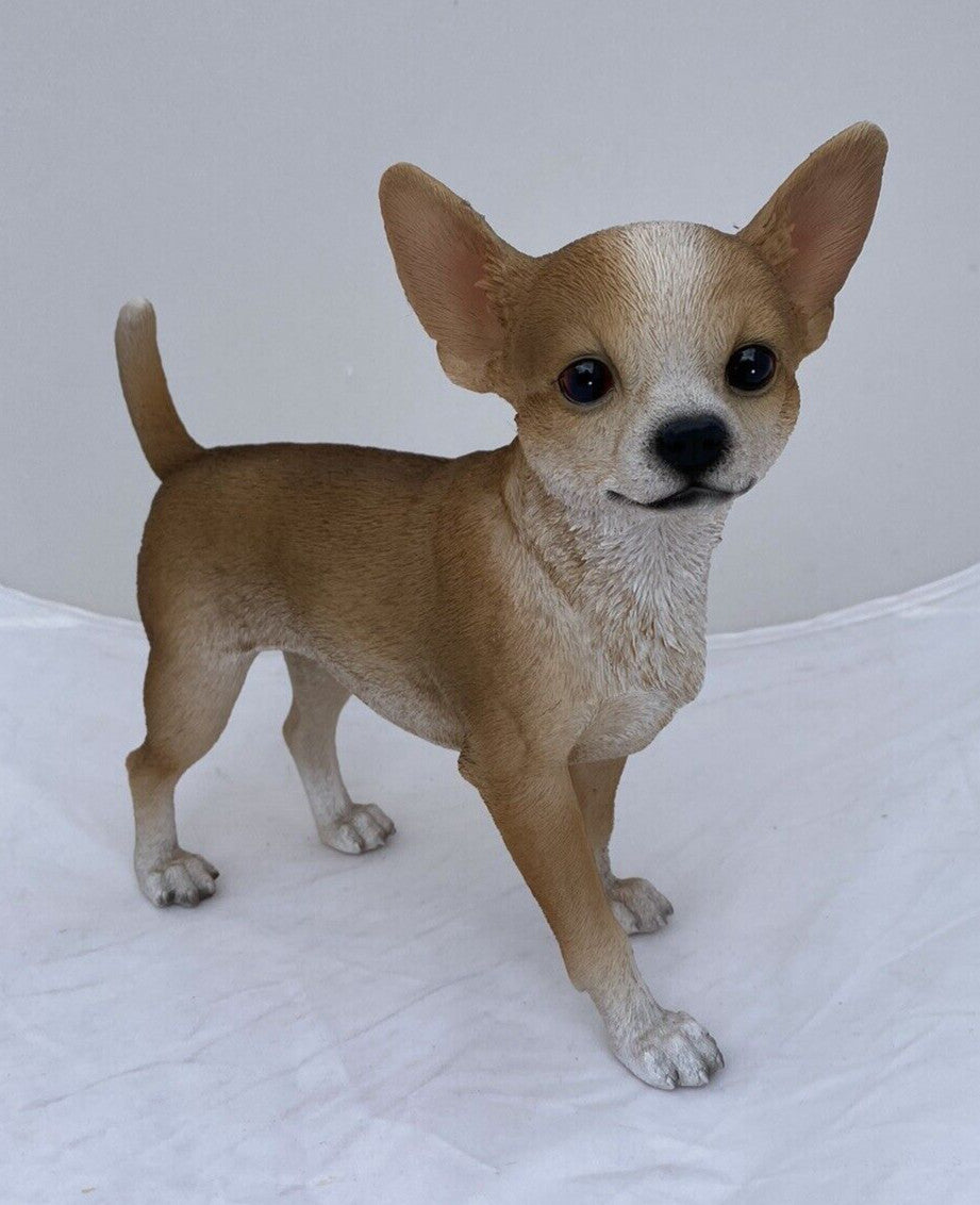 CHIHUAHUA STATUE PUPPY DOG MEMORIAL ANIMAL GARDEN ORNAMENT SCULPTURE