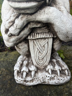 Gargoyle With Shield ,Gargoyle with Sword Garden Statue Ornament 46 cm High