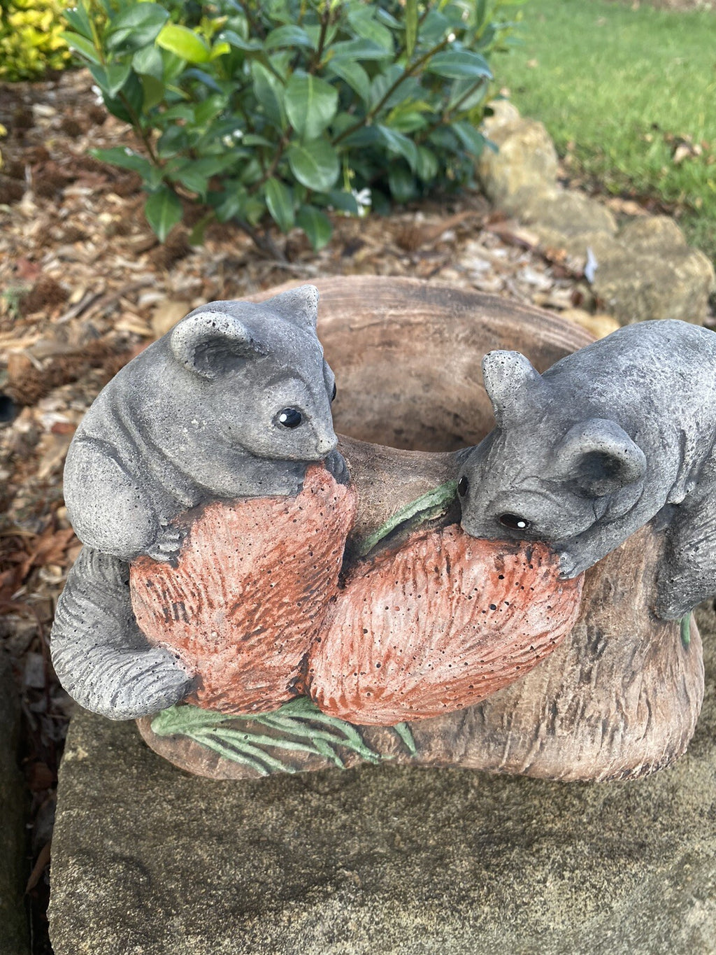 Possum Planter Garden Concrete Cement Garden Statue Australian Made