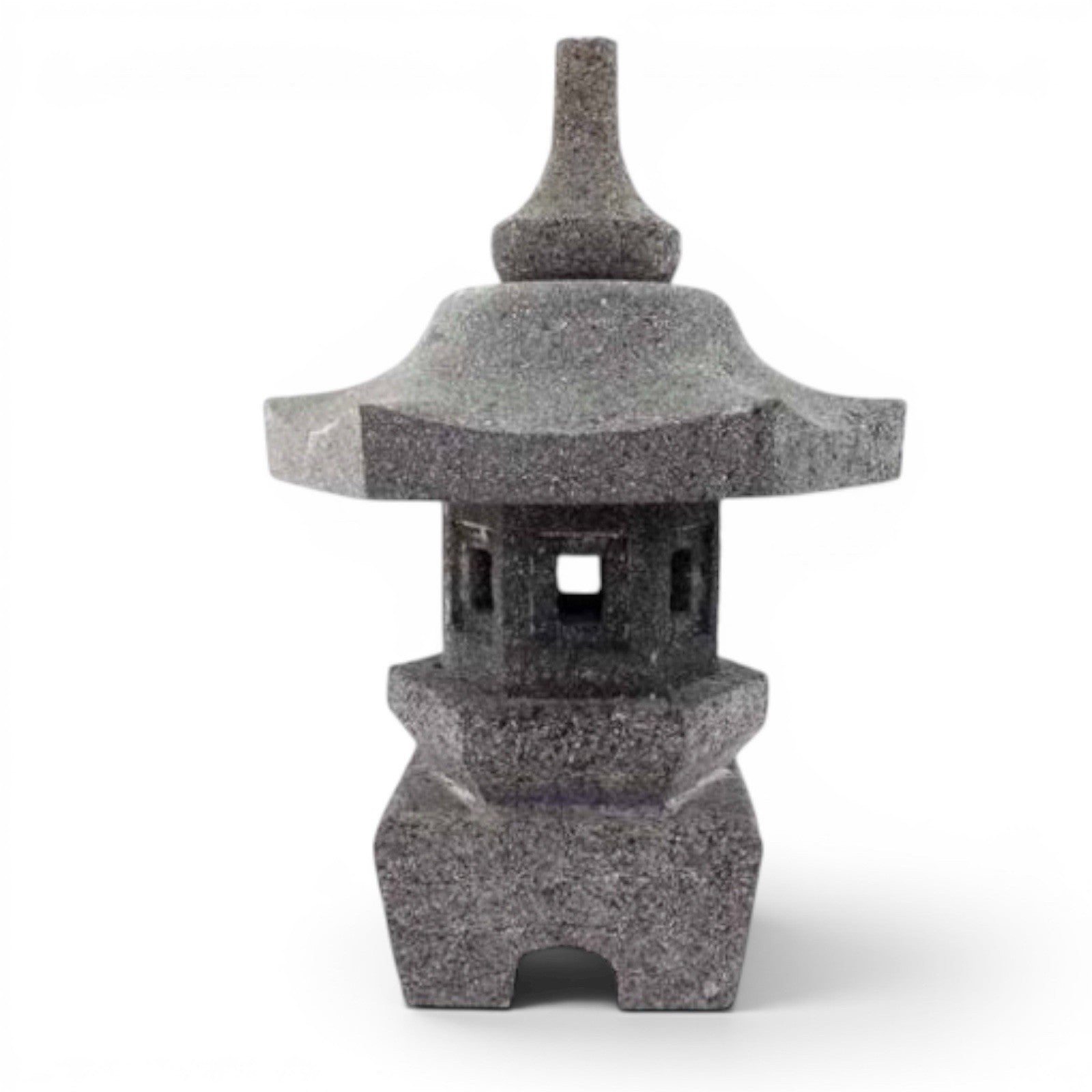 Larva Stone Pagoda Garden Lantern | 45cm Japanese Style Garden Ornament