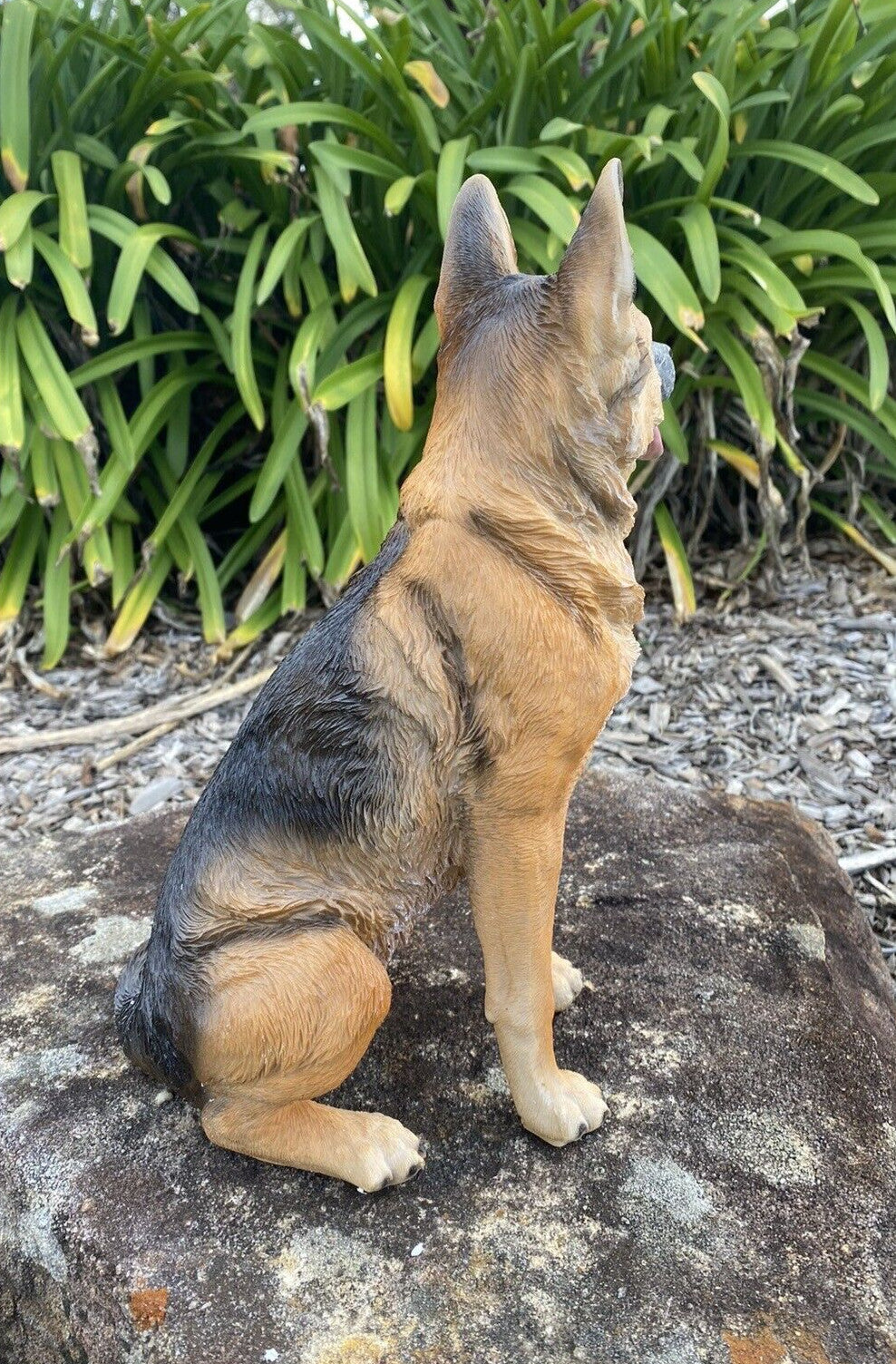 GERMAN SHEPHERD MEMORIAL PUPPY DOG ANIMAL GARDEN STATUE ORNAMENT SCULPTURE