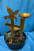 Hummingbird Garden indoor / Outdoor table top Water fountain feature Home Decor