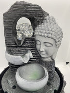 BUDDHA DRIFT WATER FEATURE FOUNTAIN INDOOR OUTDOOR BENCH TOP HOME DECOR
