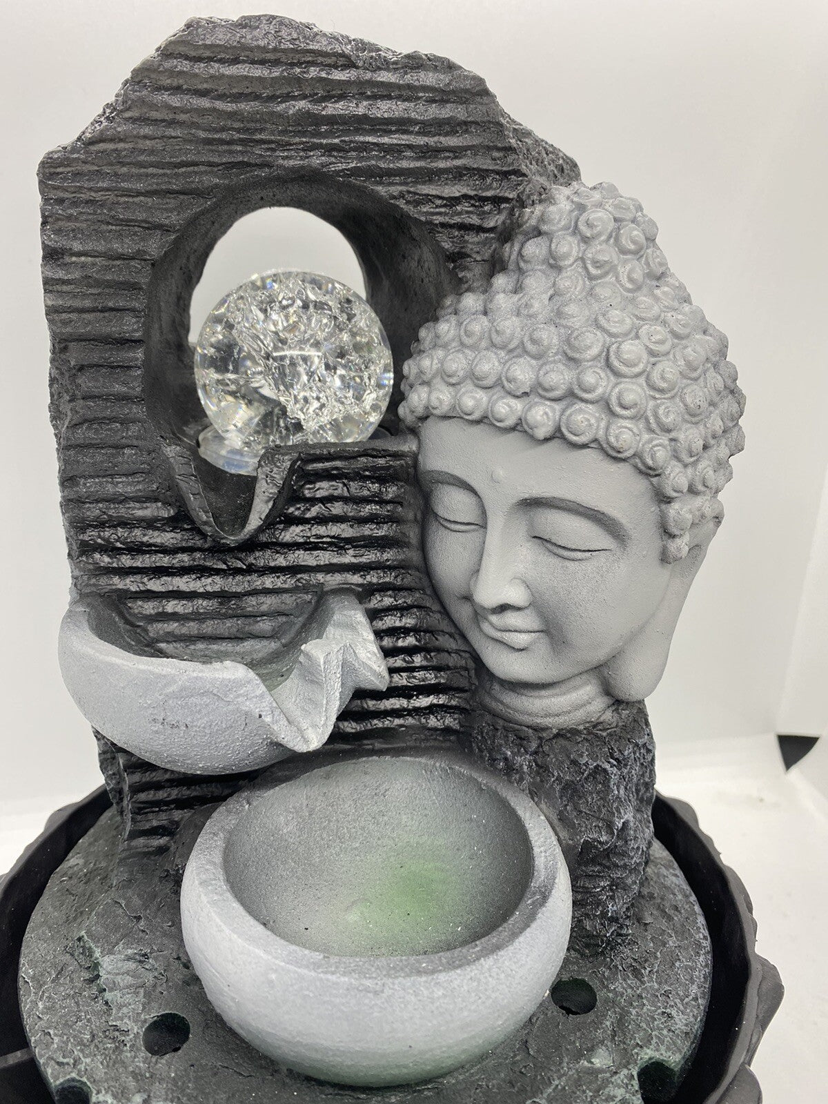 BUDDHA DRIFT WATER FEATURE FOUNTAIN INDOOR OUTDOOR BENCH TOP HOME DECOR