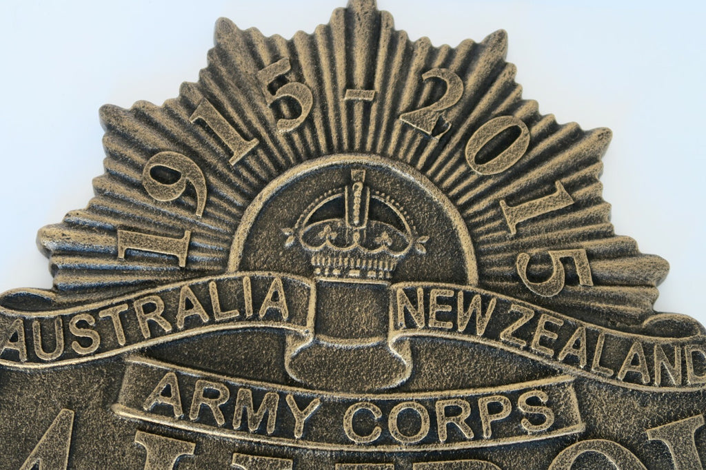 Gallipoli Australia New Zealand Army Corps Cast Iron Hanging Sign Reproduction