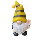 23cm Gnome Bee Holding A Daisy Home Garden Ornament Figurine Statue Decor NEW