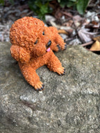 CAVOODLE SPOODLE POODLE STATUE APRICOT PUPPY DOG ANIMAL GARDEN ORNAMENT