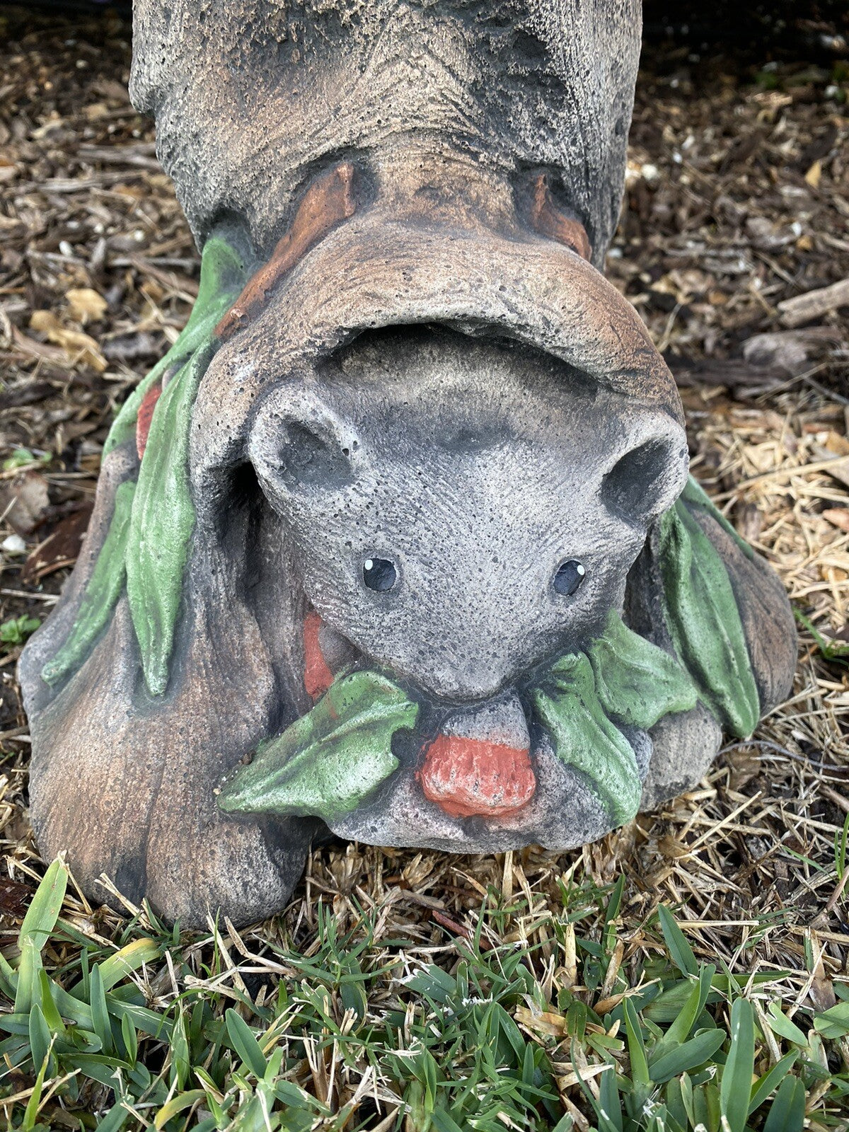 Bird Bath Possum With Gum Design - Pick up only