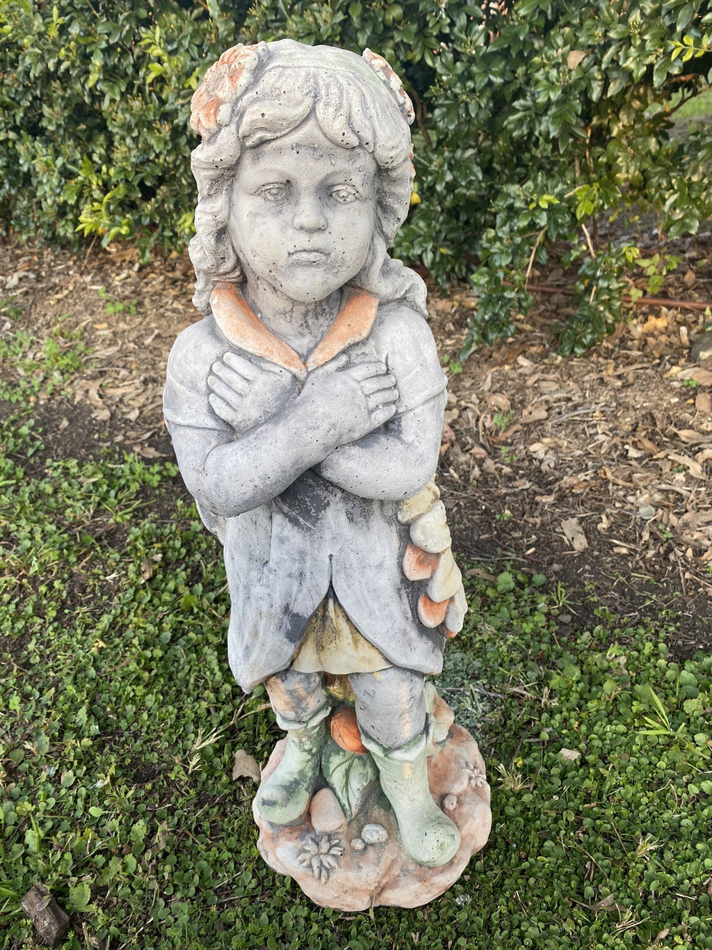Flower Pixie Girl Garden Statue - Pick up Only
